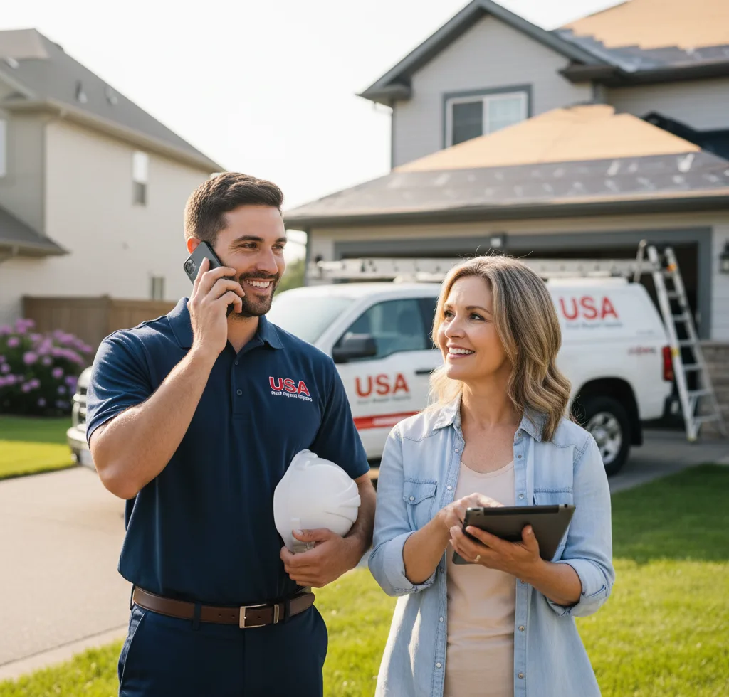 USA Roof Repair Experts customer support in Filer